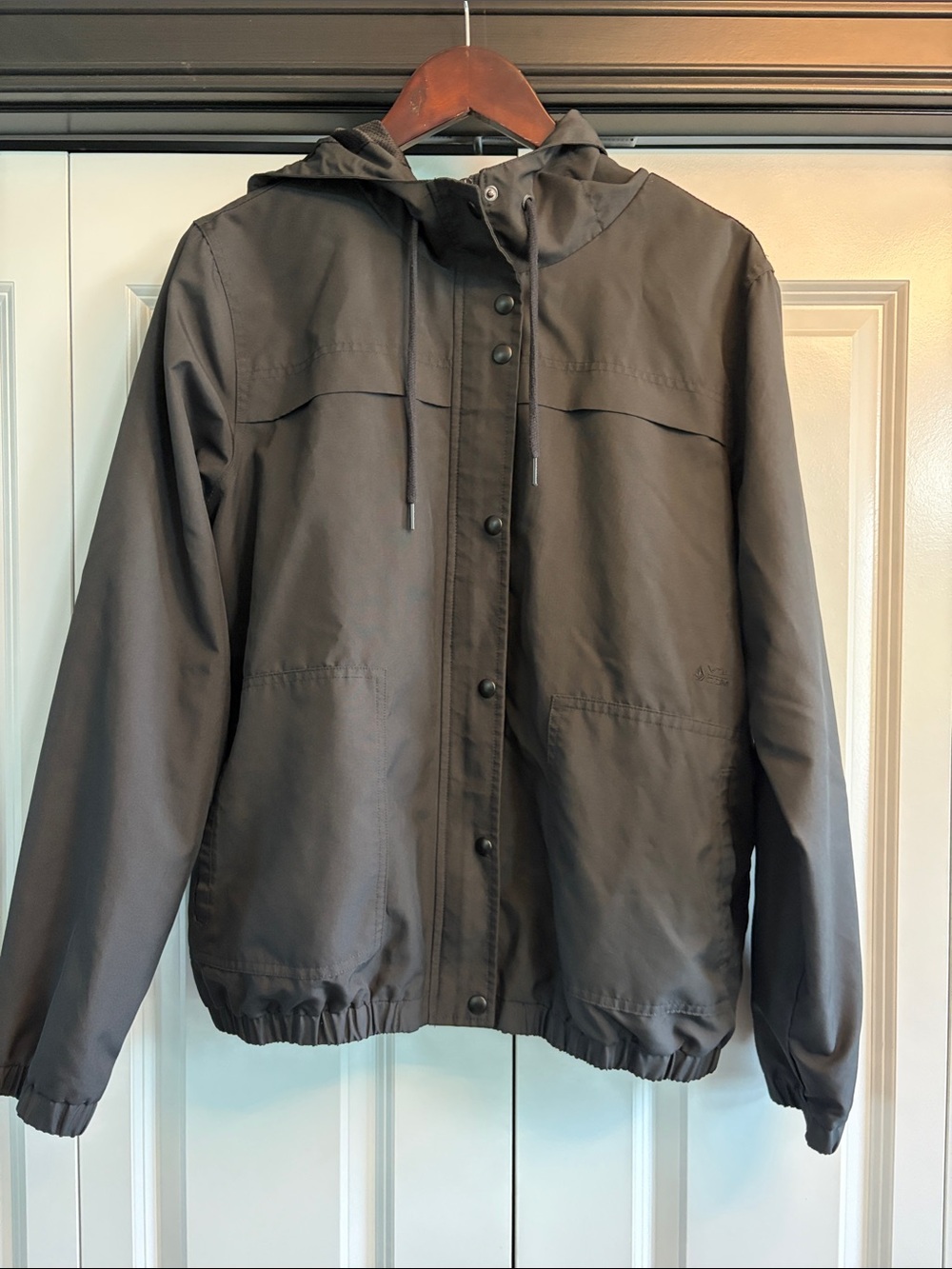 Volcom Charcoal Hooded Shirt Jacket